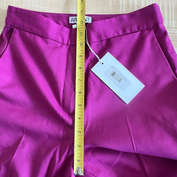 ARGENT Tailored Flare Trouser in Seasonless Wool Size 4 Magenta - Picture 4 of 7
